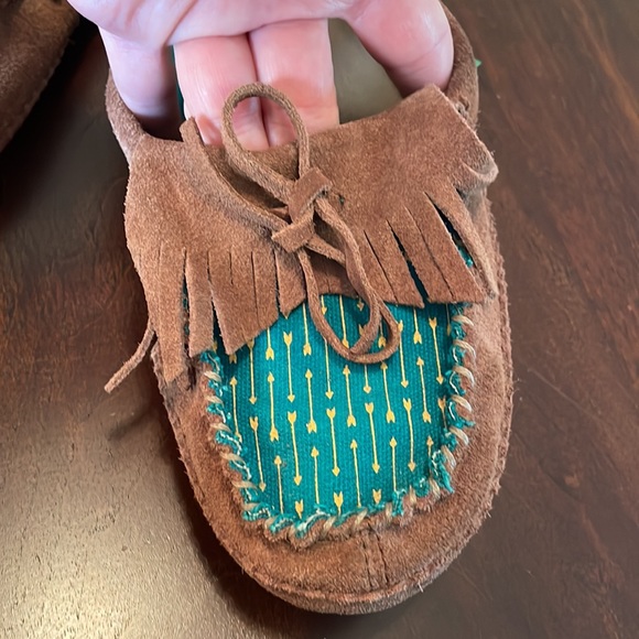 Sanuk Lafayette Brown Suede Leather Moccasin - Size 9 - Picture 2 of 12